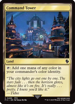 {C} Command Tower (0486) (Surge Foil) [FINAL FANTASY Commander][FIC 486]