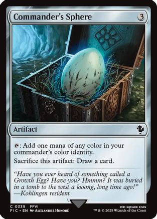 {C} Commander's Sphere (Surge Foil) [FINAL FANTASY Commander][FIC 339]
