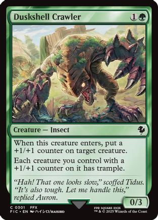{C} Duskshell Crawler (Surge Foil) [FINAL FANTASY Commander][FIC 301]