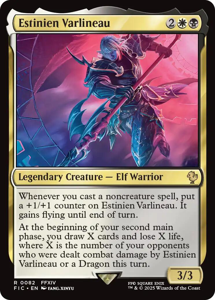 {R} Estinien Varlineau (Surge Foil) [FINAL FANTASY Commander][FIC 082]