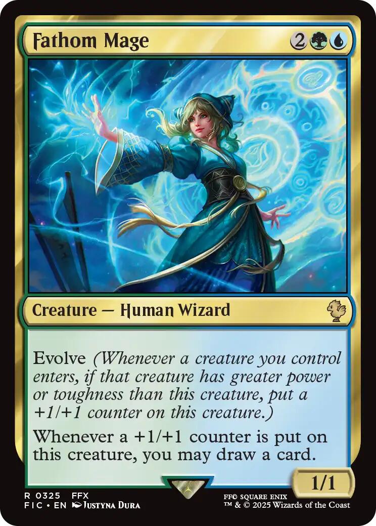 {R} Fathom Mage (Surge Foil) [FINAL FANTASY Commander][FIC 325]