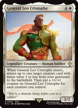 {R} General Leo Cristophe (Surge Foil) [FINAL FANTASY Commander][FIC 020]