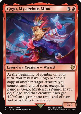 {R} Gogo, Mysterious Mime (Surge Foil) [FINAL FANTASY Commander][FIC 056]