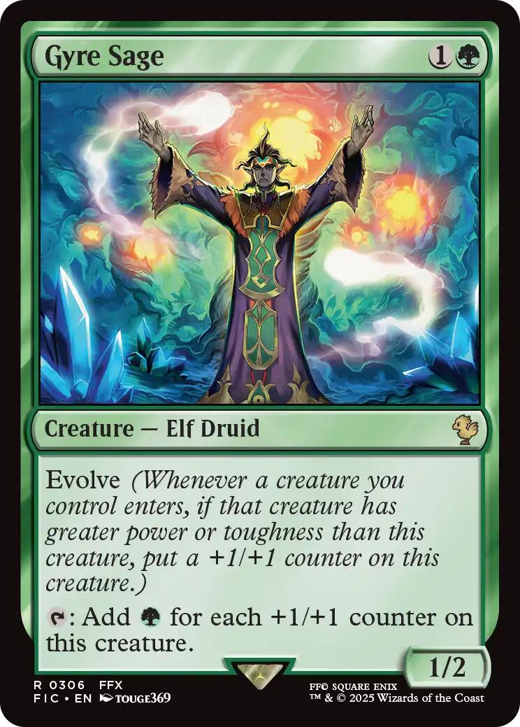 {R} Gyre Sage (Surge Foil) [FINAL FANTASY Commander][FIC 306]