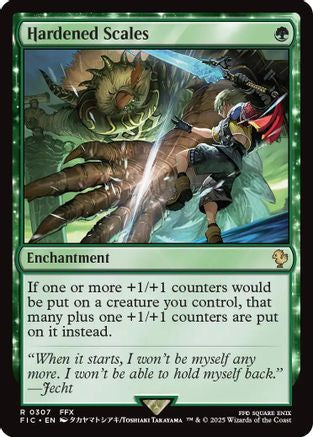 {R} Hardened Scales (Surge Foil) [FINAL FANTASY Commander][FIC 307]