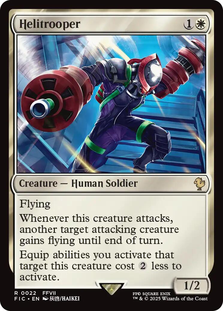 {R} Helitrooper (Surge Foil) [FINAL FANTASY Commander][FIC 022]