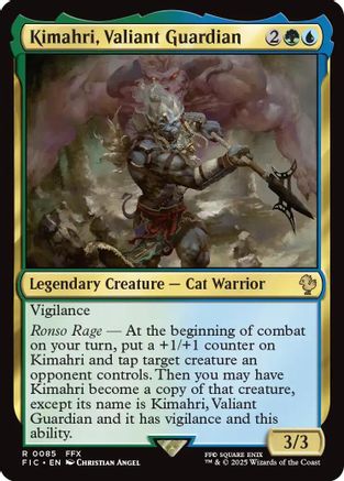 {R} Kimahri, Valiant Guardian (Surge Foil) [FINAL FANTASY Commander][FIC 085]