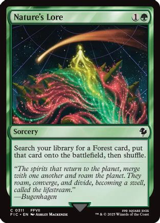 {C} Nature's Lore (Surge Foil) [FINAL FANTASY Commander][FIC 311]