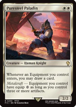 {R} Puresteel Paladin (Surge Foil) [FINAL FANTASY Commander][FIC 250]