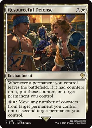 {R} Resourceful Defense (Surge Foil) [FINAL FANTASY Commander][FIC 251]