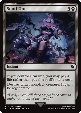{R} Snuff Out (Surge Foil) [FINAL FANTASY Commander][FIC 285]