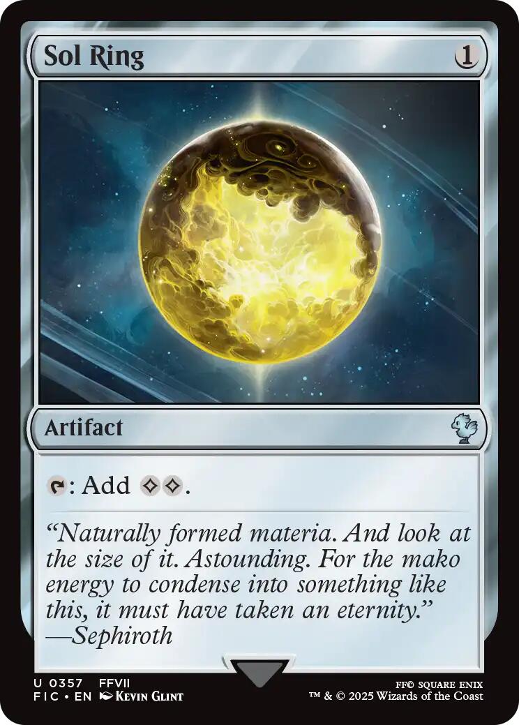 {C} Sol Ring (0357) (Surge Foil) [FINAL FANTASY Commander][FIC 357]