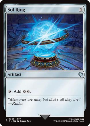 {C} Sol Ring (0358) (Surge Foil) [FINAL FANTASY Commander][FIC 358]