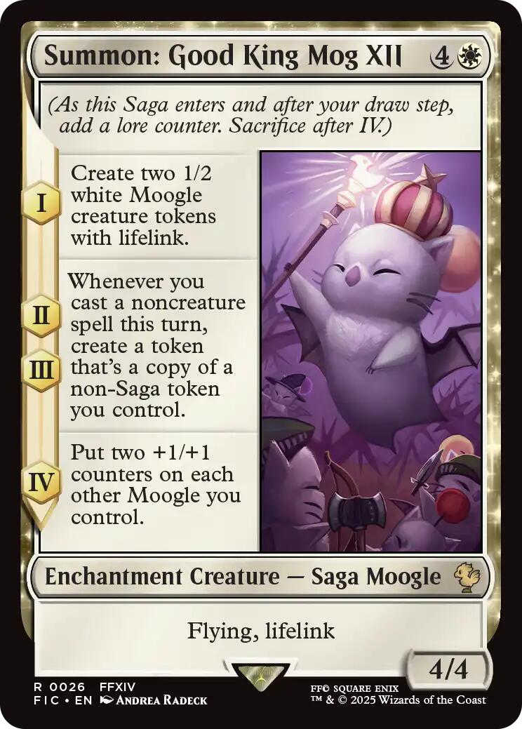 {R} Summon: Good King Mog XII (Surge Foil) [FINAL FANTASY Commander][FIC 026]
