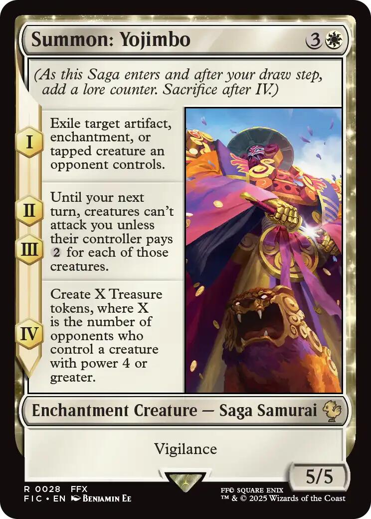 {R} Summon: Yojimbo (Surge Foil) [FINAL FANTASY Commander][FIC 028]