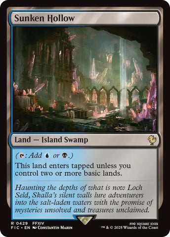 {R} Sunken Hollow (Surge Foil) [FINAL FANTASY Commander][FIC 429]