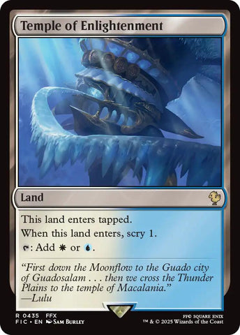 {R} Temple of Enlightenment (Surge Foil) [FINAL FANTASY Commander][FIC 435]