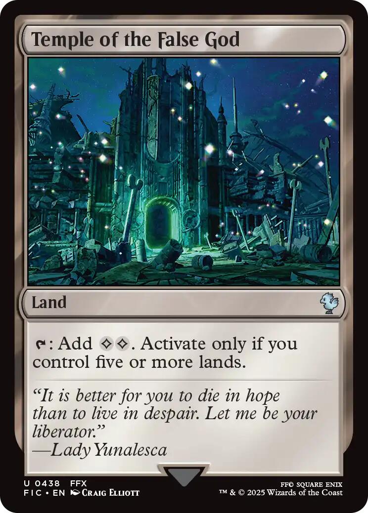 {C} Temple of the False God (Surge Foil) [FINAL FANTASY Commander][FIC 438]