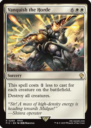 {R} Vanquish the Horde (Surge Foil) [FINAL FANTASY Commander][FIC 260]