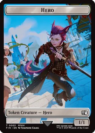 Hero (0003) // Food Double-Sided Token [FINAL FANTASY Tokens]