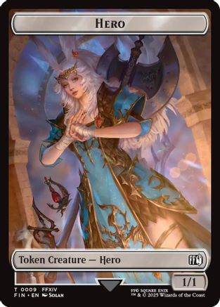 Hero (0009) // Elemental Double-Sided Token [FINAL FANTASY Tokens]