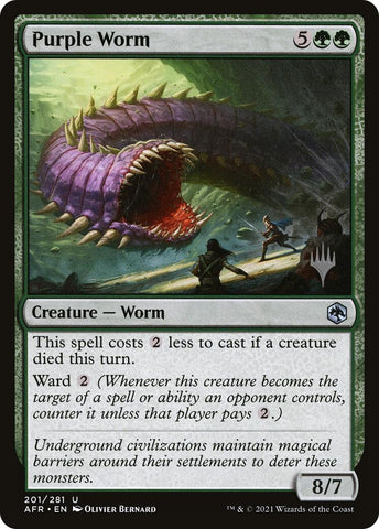 {@C} Purple Worm [Tarkir: Dragonstorm Promos][TDM 201]