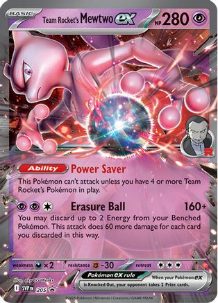 [PKM] Team Rocket's Mewtwo ex (205) [Scarlet & Violet: Black Star Promos]
