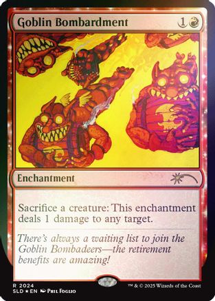 Goblin Bombardment (2024) (Rainbow Foil) [SLD 2024]  Foil