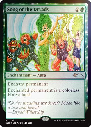 Song of the Dryads (2027) (Rainbow Foil) [Secret Lair Drop Series]
