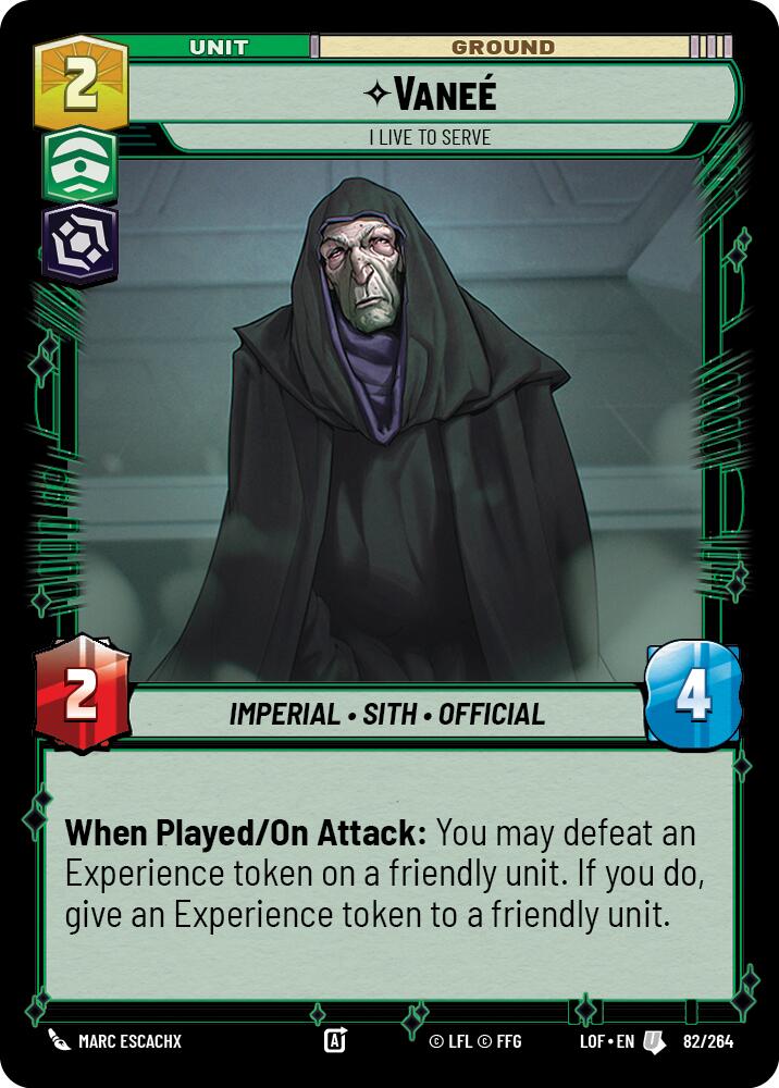 {SW-C}Vanee - I Live to Serve (82/264) (82/264) [Legends of the Force]