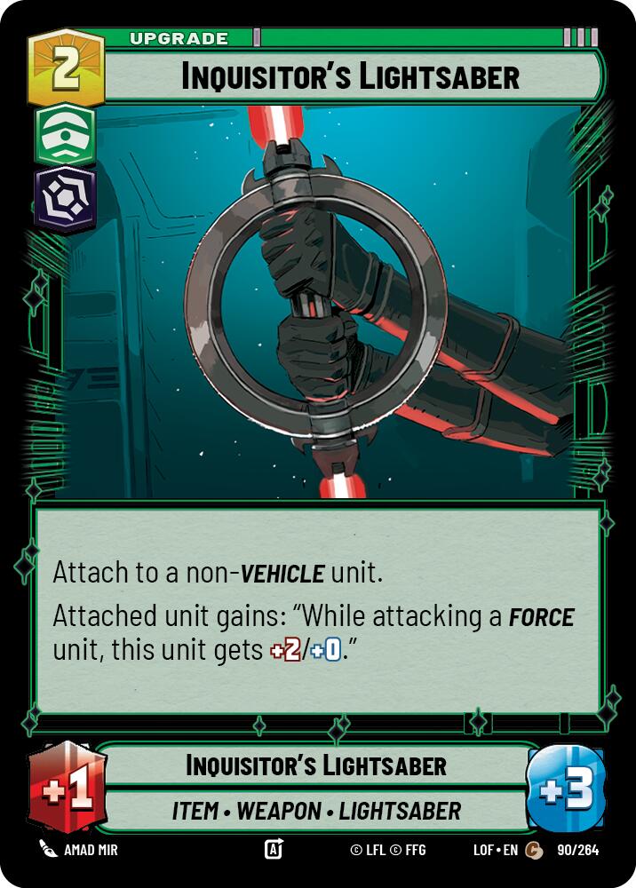 {SW-C}Inquisitor's Lightsaber (90/264) (90/264) [Legends of the Force]