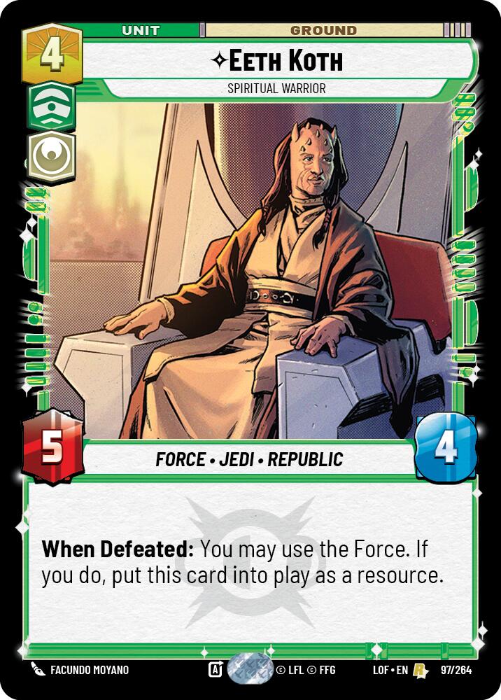 {SW-R}Eeth Koth - Spiritual Warrior (97/264) (97/264) [Legends of the Force]