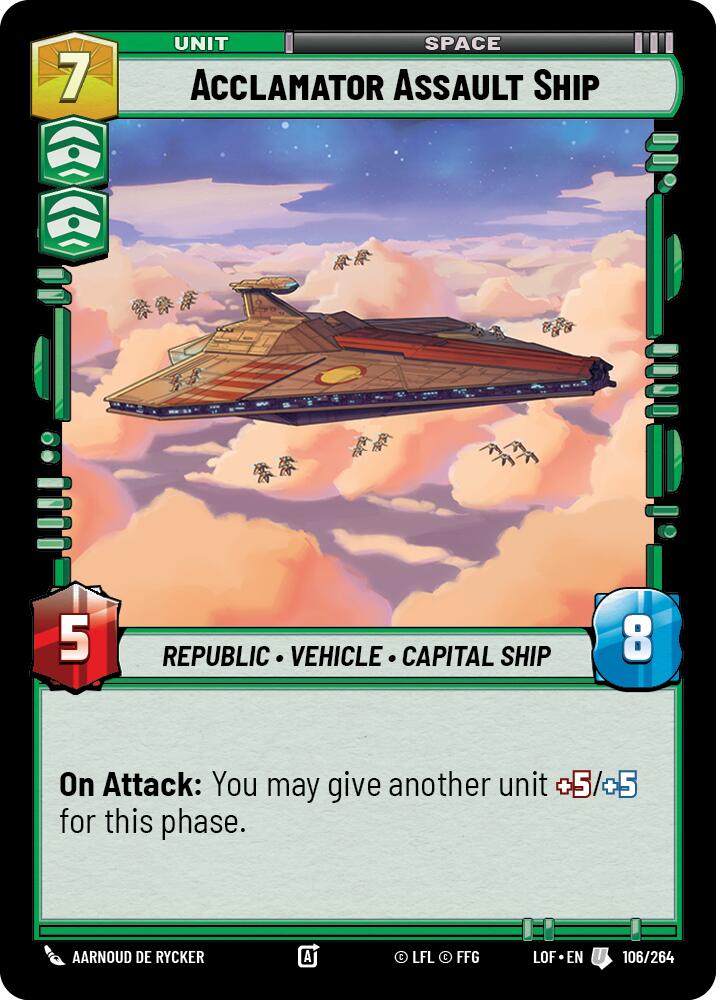 {SW-C}Acclamator Assault Ship (106/264) (106/264) [Legends of the Force]