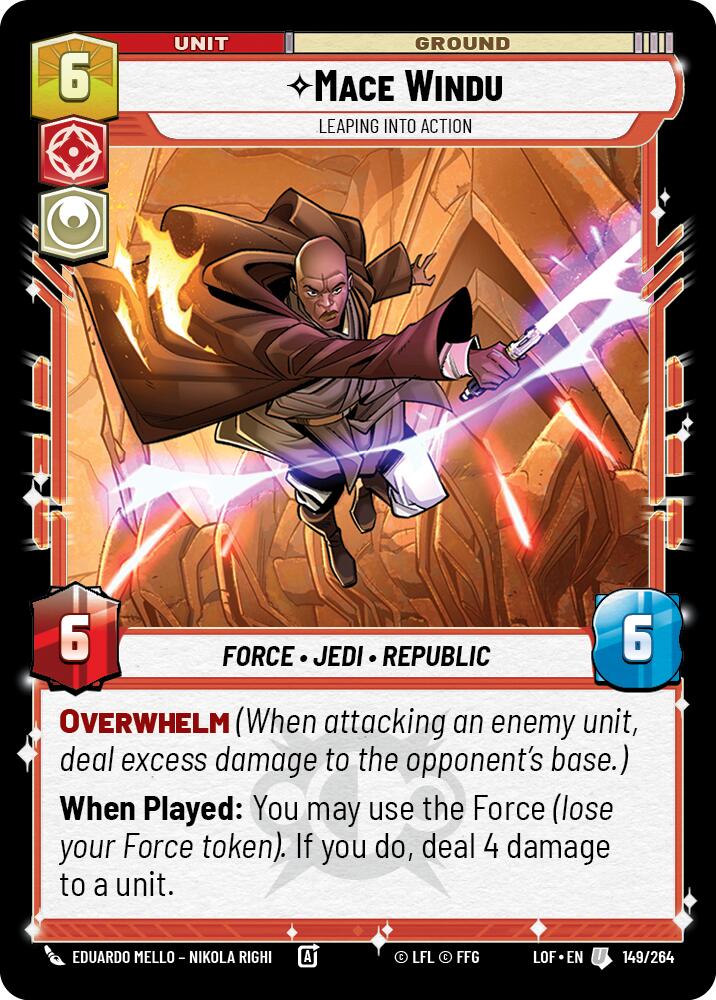 {SW-C}Mace Windu - Leaping into Action (149/264) (149/264) [Legends of the Force]