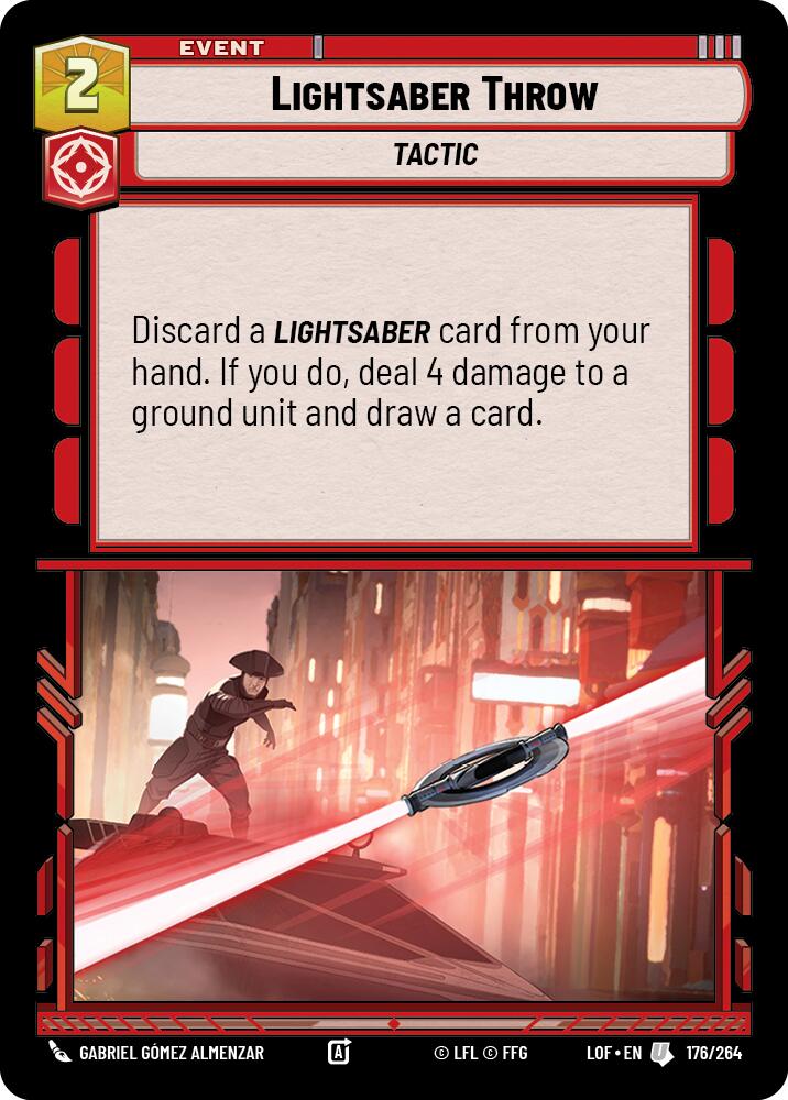 {SW-C}Lightsaber Throw (176/264) (176/264) [Legends of the Force]