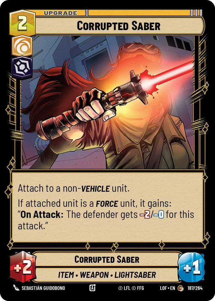 {SW-C}Corrupted Saber (187/264) (187/264) [Legends of the Force]