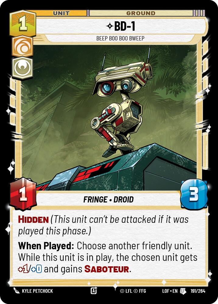 {SW-C}BD-1 - Beep Boo Boo Bweep (191/264) (191/264) [Legends of the Force]