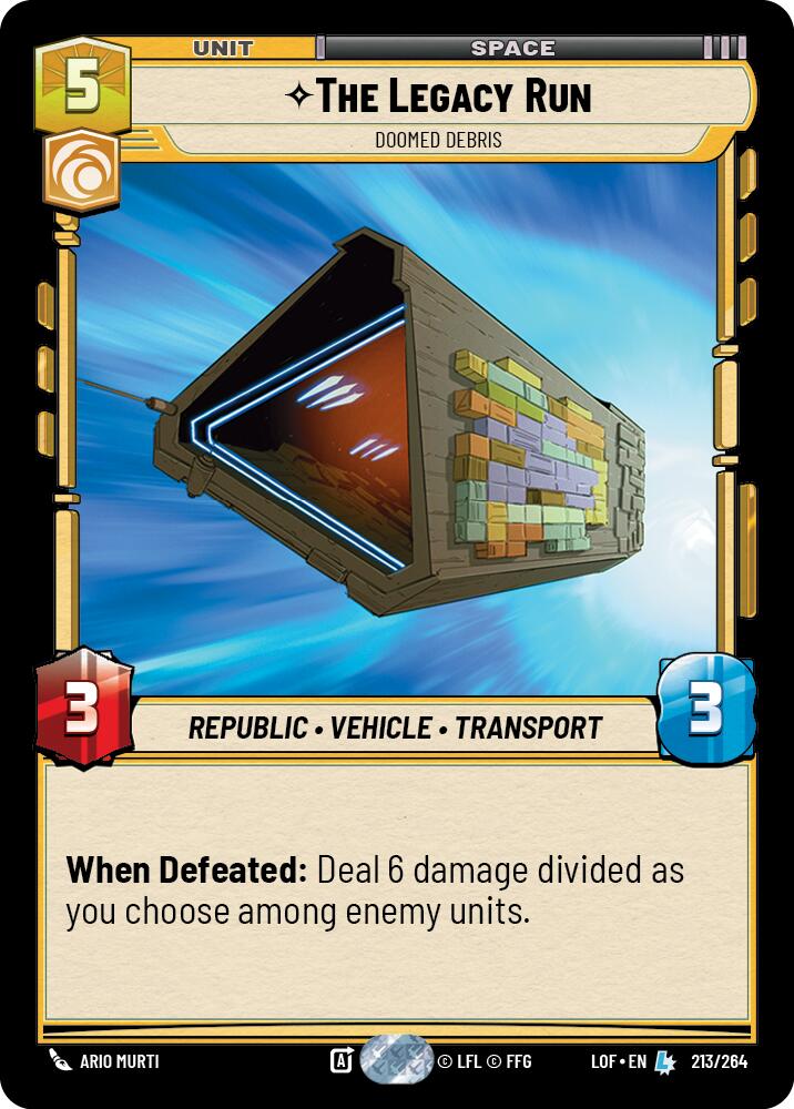 {SW-R}The Legacy Run - Doomed Debris (213/264) (213/264) [Legends of the Force]