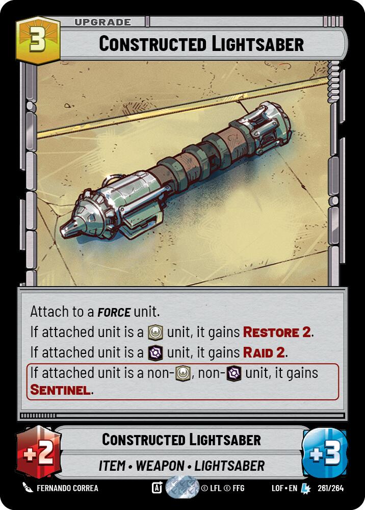 {SW-R}Constructed Lightsaber (261/264) (261/264) [Legends of the Force]