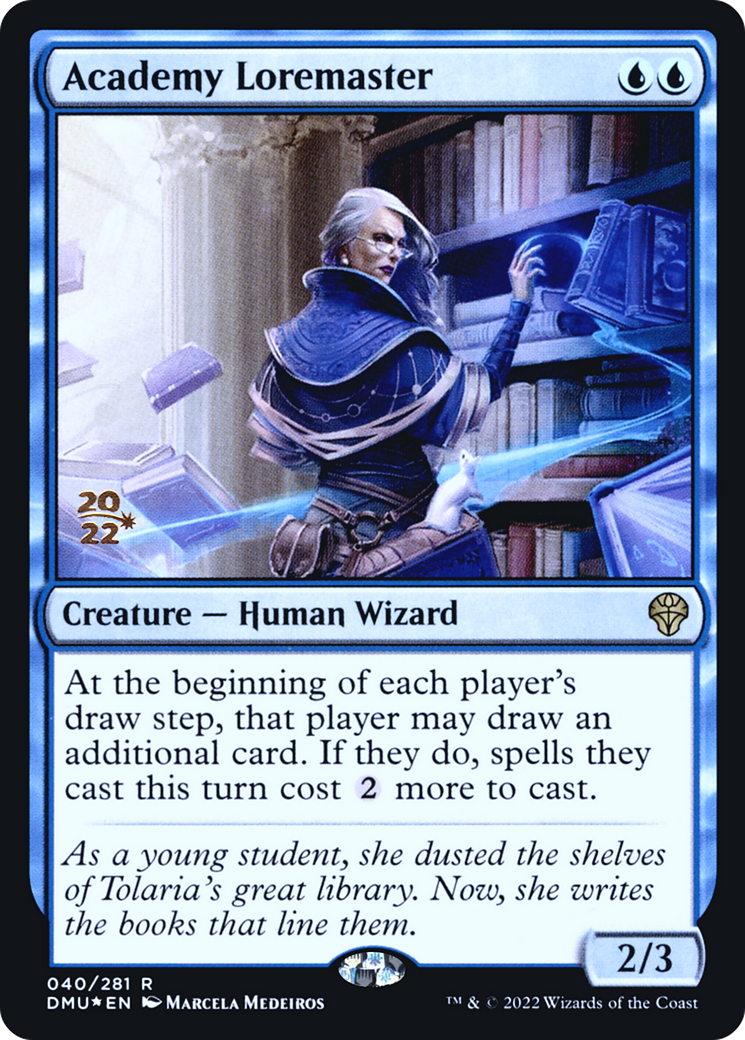{R} Academy Loremaster [Dominaria United Prerelease Promos][PR DMU 040]