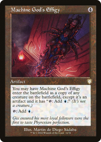 {R} Machine God's Effigy (Retro) [The Brothers' War Commander][BRC 016]