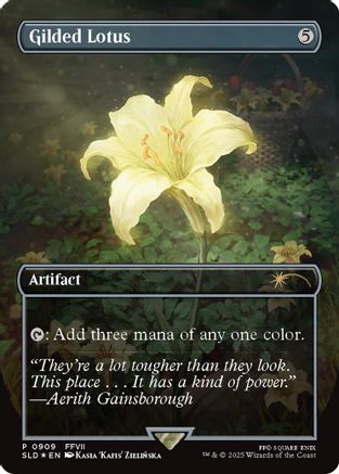 Gilded Lotus (Rainbow Foil) (909) [SLD 909]  Foil