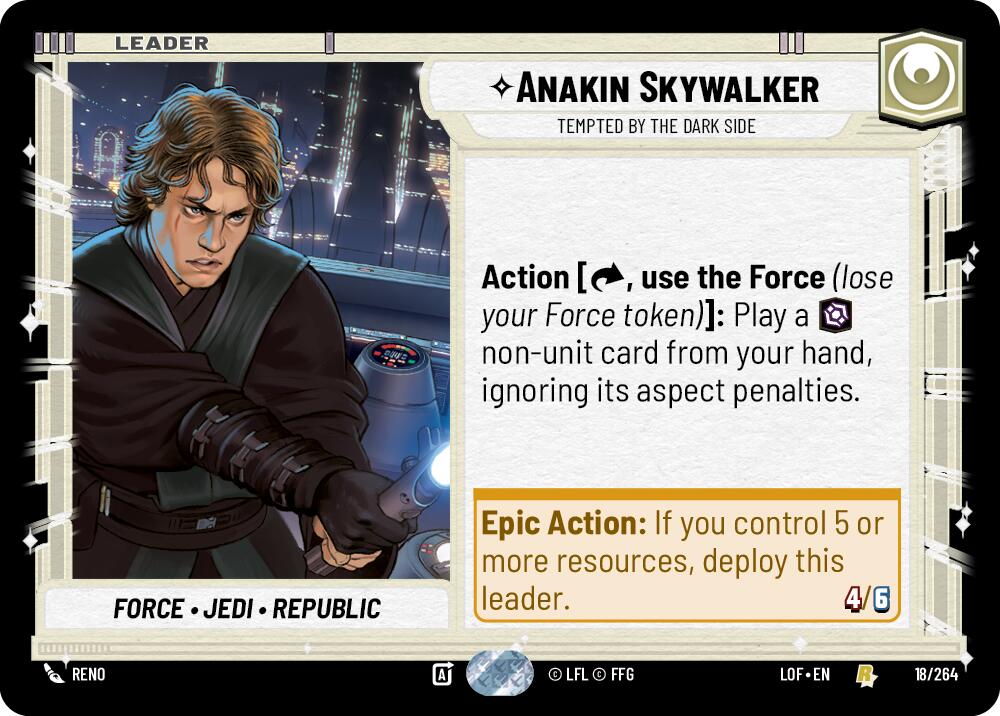 {SW-LD}Anakin Skywalker - Tempted by the Dark Side (018/264) (018/264) [Legends of the Force]