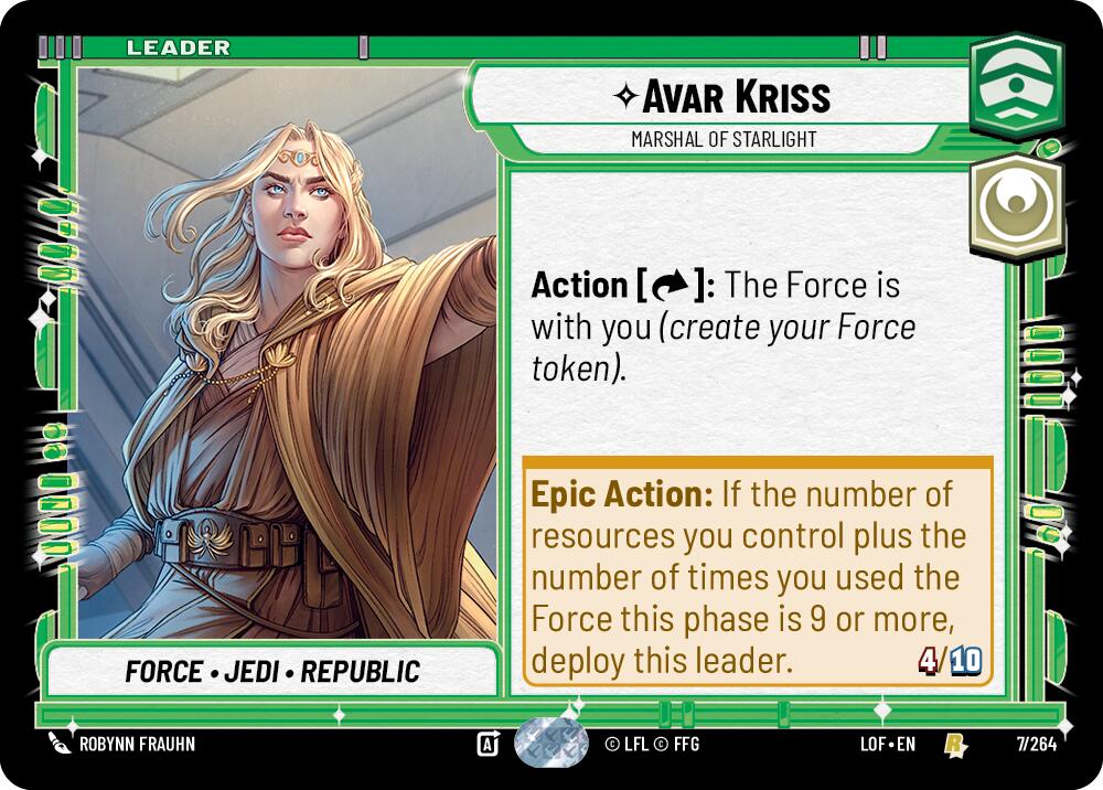 {SW-LD}Avar Kriss - Marshal of Starlight (007/264) (007/264) [Legends of the Force]