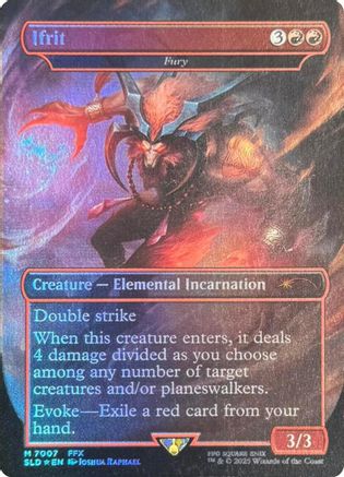 Ifrit - Fury (Rainbow Foil) [SLD 7007]  Foil