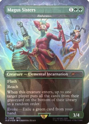 Magus Sisters - Endurance (Rainbow Foil) [SLD 7008]  Foil