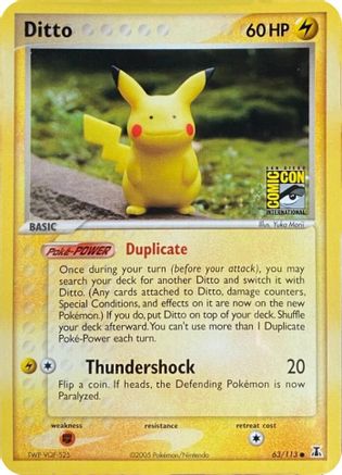 [PKM] Ditto (39/113) (San Diego Comic-Con Stamp) [Miscellaneous Cards]
