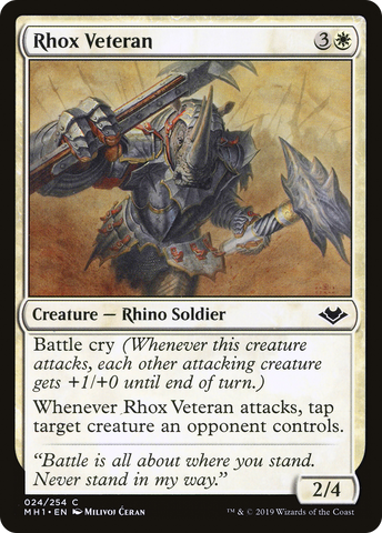 {C} Rhox Veteran [Modern Horizons][MH1 024]