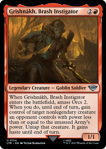 {C} Grishnakh, Brash Instigator [The Lord of the Rings: Tales of Middle-Earth][LTR 134]