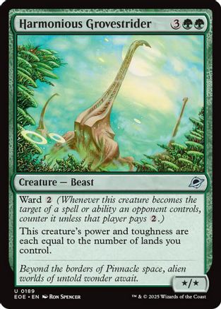{@@ EOE C} Harmonious Grovestrider [Edge of Eternities][EOE 189]